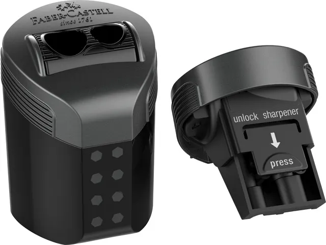 Puntenslijper Faber-Castell RollOn sparkle duo display 6 stuks assorti