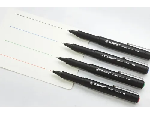 Fineliner STABILO dr!ver Fijne punt 0.4 mm Blauw