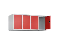 opzetkast,v. locker,4vak.,vak B 300mm,HxBxD 500x1200x500mm