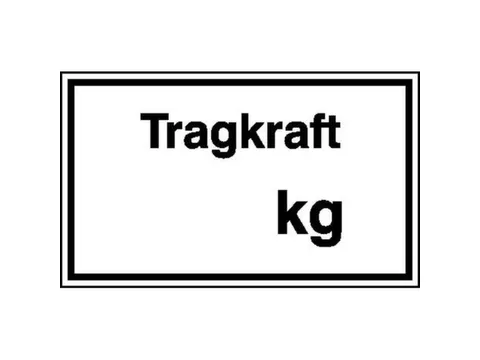 aanwijzingsbord,Draagvermogen ... kg,PVC,om te verlijmen,HxB 150x250mm