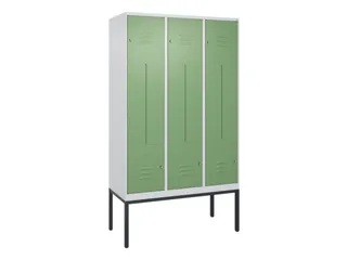 Z-garderobekast,HxBxD 2120x1200x500mm,vak B 200/400mm,cil.-slot - 1