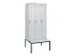 locker voor scheiding van kleding,HxBxD 2120x900x815mm,3vak
