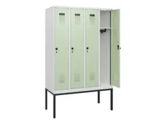 schoollocker,HxBxD 1950x1200x500mm,4vak,vak B 300mm,draaigrendel