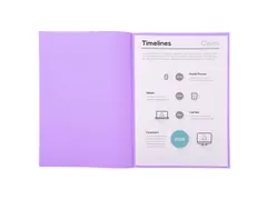 100 inlegmappen SUPER 60 22x31cm Lila