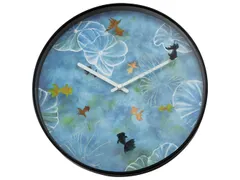 Wandklok Nextime dia 30cm blauw kunststof Pond