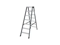 dubbele ladder,beide zijden,2x7treden,Stand H 1,05m,balk L 1,6m