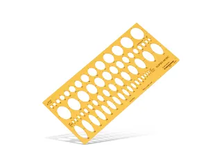 Sjabloon ellips Standardgraph 25°-60° - 3