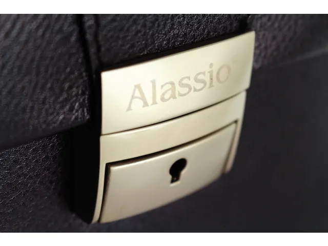 Valise pilote Alassio Verona cuir véritable noir
