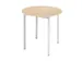 Table Polyvalente Tube Carré 4Pieds Hxø 740X800Mm Ronde Piètement A