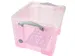 Opbergdoos 35 Liter Roze Transparant