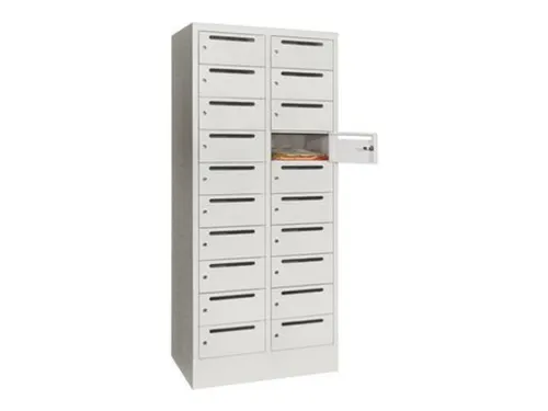 Postsorteerkast 1850x830x500mm 2x10 Vakken Ral7035 Front Ral7035