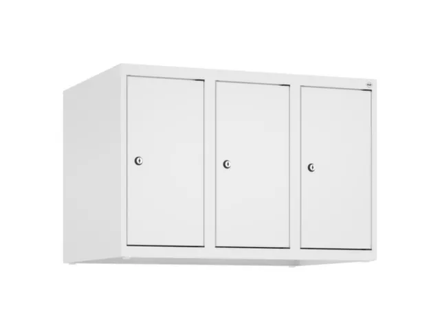opzetkast,v. locker,3vak.,vak B 250mm,HxBxD 500x750x500mm,vleugeldeur