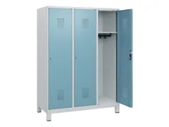schoollocker,HxBxD 1630x1200x500mm,3vak,vak B 400mm,cil.-slot,voeten