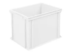 Euronorm Stapelkrat Pe 320x400x300mm 31liter Gesloten Wit