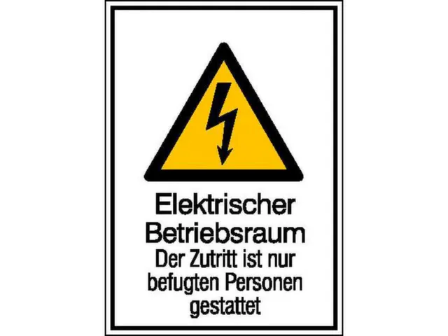 waarschuwings-combibord,Elektrische bedrijfsruimte,hard PVC
