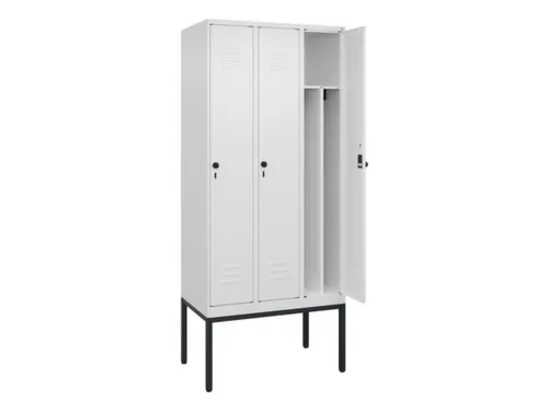 locker voor scheiding van kleding,HxBxD 2120x900x500mm,3vak