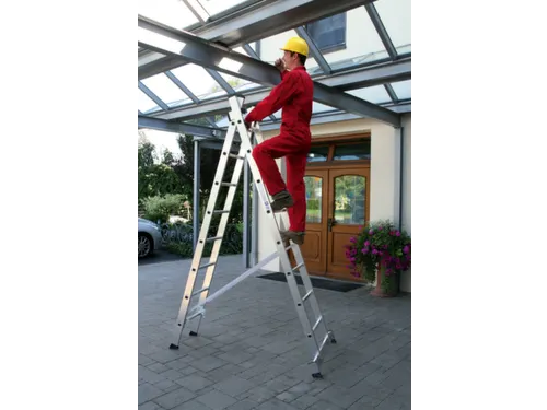 multifunctionele reformladder,2x8,sporten,balk L 4,18m,aluminium