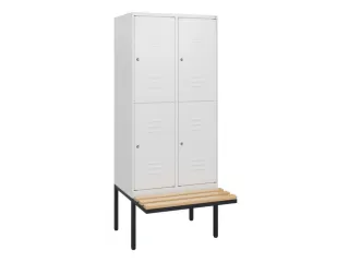 Dubbeldekse dekenkist,HxBxD 1950x800x815mm,2x2vak.,vak B 400mm - 1