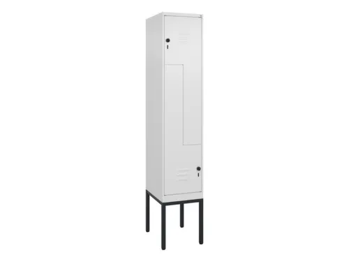 Z-garderobekast,HxBxD 2120x400x500mm,vak B 200/400mm,draaigrendel
