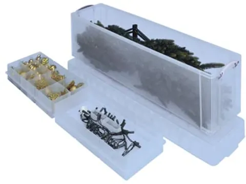 Opbergdoos 77 Liter Transparant met 2 Dividers