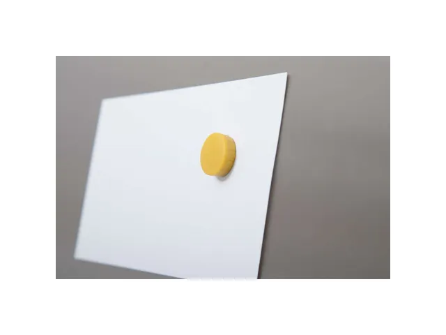 Magneet MAUL Solid 20mm 300gr geel 10 stuks