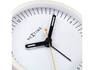 Wekker Nextime Small 9 cm wit - 7