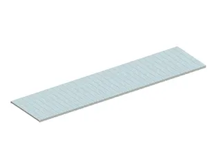 legbord van plaatstaal,v. palletstelling,BxD 3300x800mm - 1