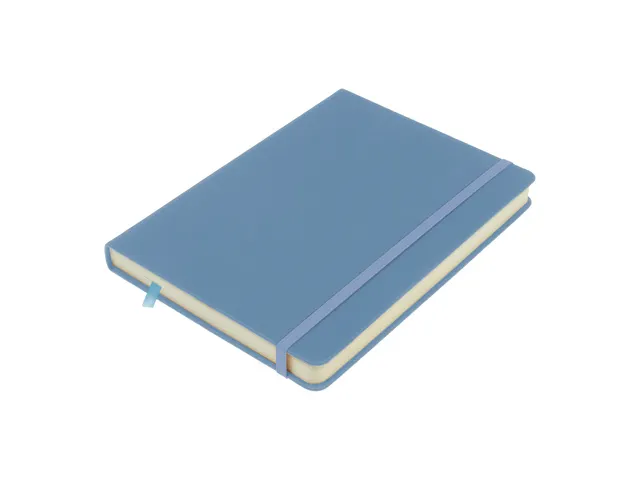 Schetsboek Kangaro A5 sky blue PU HC 80 vel 140gr roomwit met elastiek