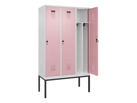 locker voor scheiding van kleding,HxBxD 2120x1200x500mm,3vak