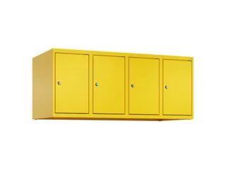 opzetkast,v. locker,4vak.,vak B 300mm,HxBxD 500x1200x500mm - 2