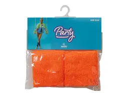 Polsband neon oranje 2stuks