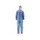 Pp non woven Coverall met pe coating Maat L Blauw 40 Gram 50 Stuks
