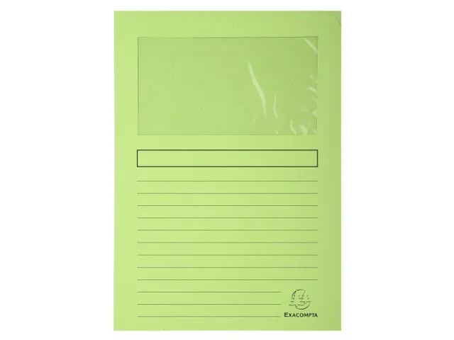 100 venstermappen SUPER 160g/m2 22x31cm Lichtgroen