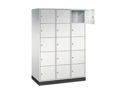 grootvolume-lockersysteem,RAL 7035,HxBxD 1950x1220x600mm,3x5vakken