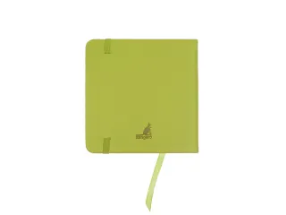 Schetsboek Kangaro 12x12cm lime green PU HC 80 vel 140gr roomwit met e - 5