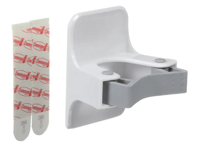 Bezemhouder Command inclusief bevestigingsstrip wit