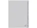 Tabblad ECO Kangaro A4 letters 180 grams grijs karton 4-gaats 20-delig