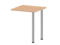 aanbouwtafel,i.h.v.,HxBxD 720-840x600x600mm,NE-esdoorn