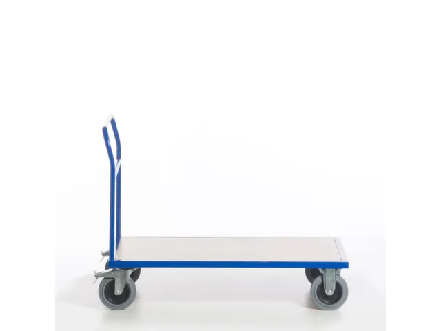 chariot avec barre de poussée force 500kg plateau Lxl 1200x800mm