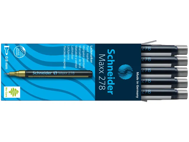Lakmarker Schneider Maxx 278 0.8mm Zilver