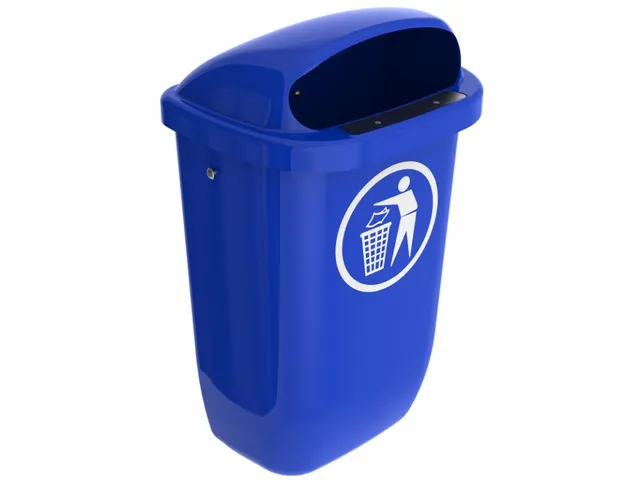 Buitenafvalbak DIN-PK 50 Liter Blauw