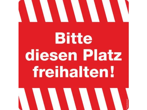 aanwijzing-combinatiebord,Deze plaats vrijhouden!,folie,rood/wit