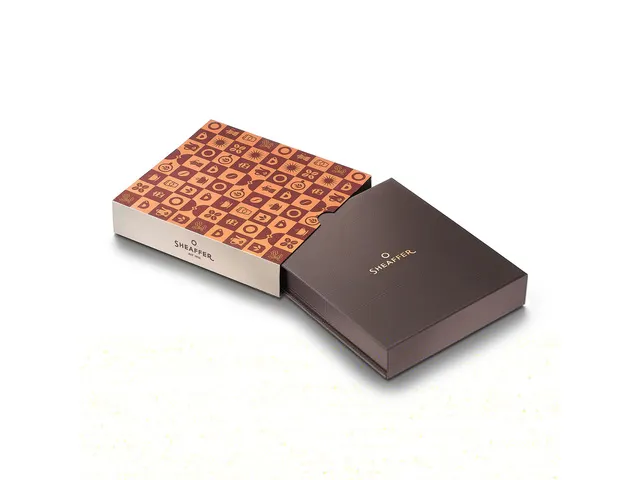 Balpen giftset Sheaffer 100 9374 Coffee Ed. Matt Brown met klein notit