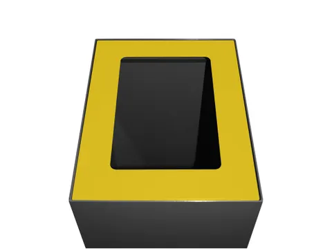 Top modulaire afvalscheidingsunit 60 liter Geel