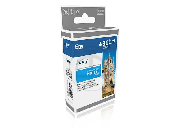 Astar Epson T1812 XP inkt Cyaan HC Rebuilt 450 pagina's 6.6ml