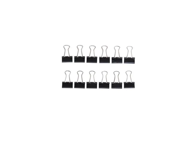 Papierklem MAUL 213 foldback 16mm capaciteit 5mm zwart