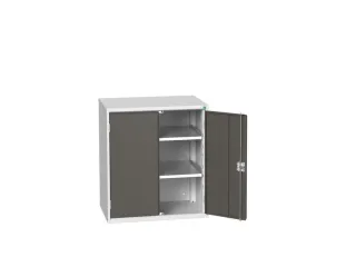 universele kast,HxBxD 900x800x550mm,2xStalen bodem,draaigrendelslot - 1