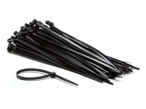 Kabelbinders IEZZY nylon 2.5x100mm D 20.5mm zwart 100 stuks