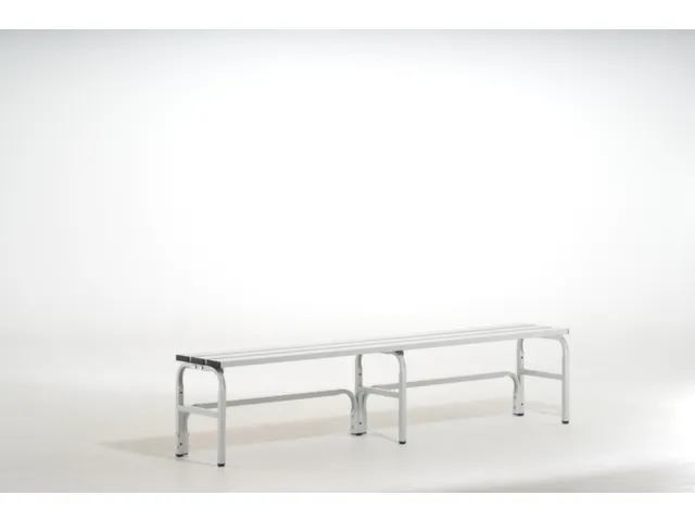 banc-patère,HxLxP 450x1500x350mm,barres alu