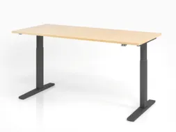 Elektrisch in hgte vst. zit-sta-bureau,HxBxD 700-1200x1800x800mm